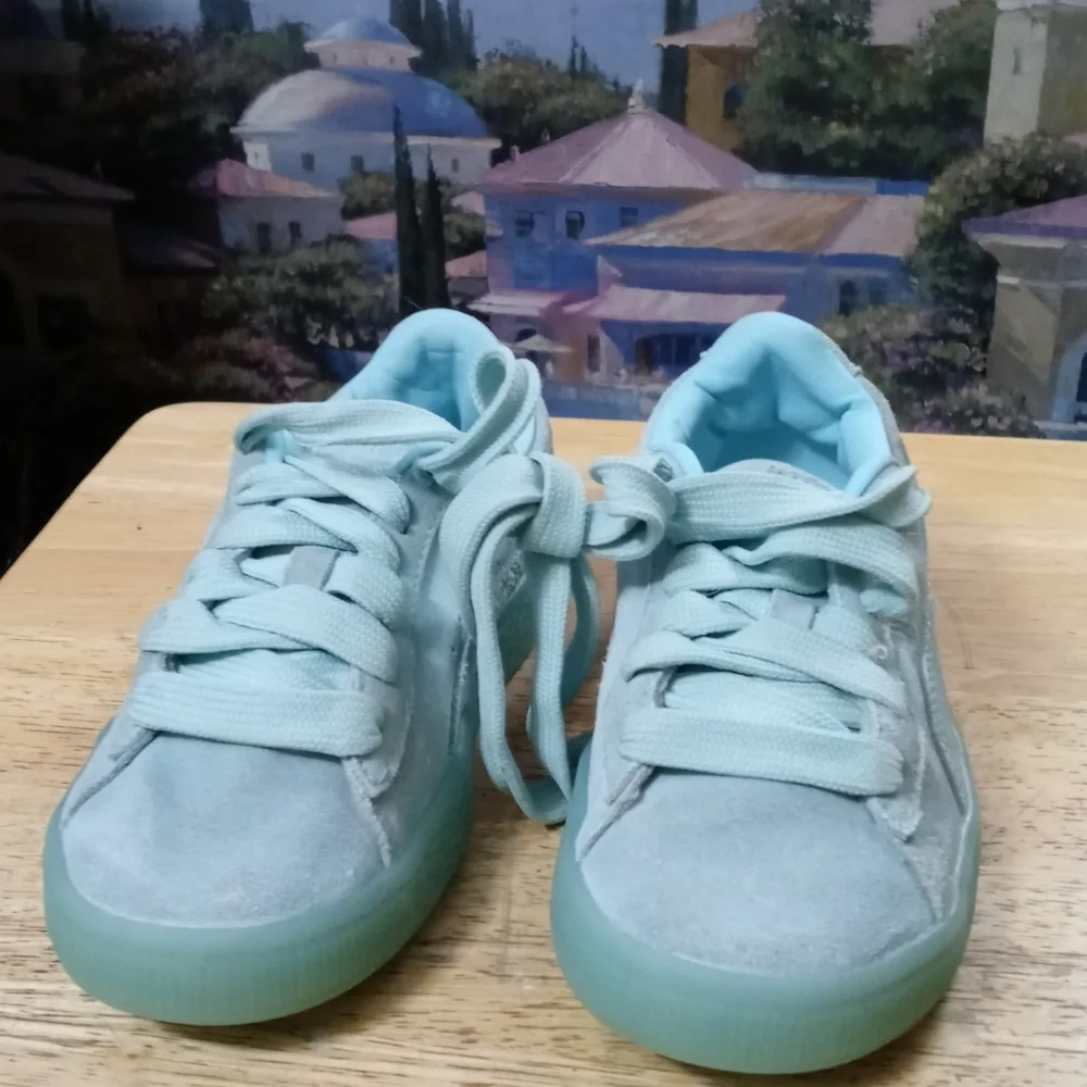 PUMA Classic 🏃 “Suede Classic Ice Mix“ Size 1.5C Child👦,Like🆕new!Gift It.🎁 - Picture 13 of 16